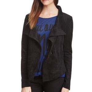 BCBG Max Azria Drea Jacket Black Ultrasuede
